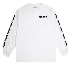 WORD-MARK LONGSLEEVE T-SHIRT (WHITE)